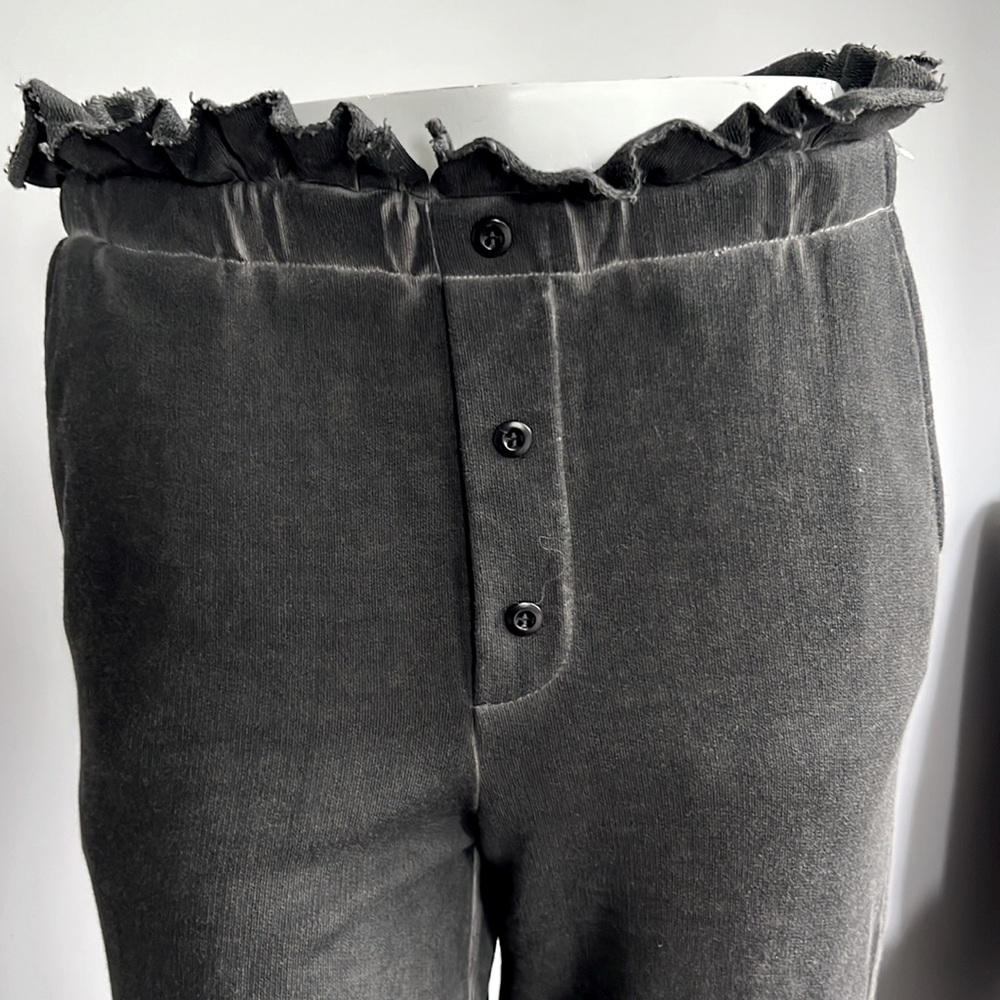 Something Navy Ruffle Waist Sweatpants - Picture 3 of 12